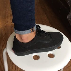 All black old school vans